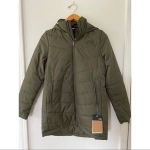 NWT The North Face Women’s Tamburello Parka in New Taupe Green Size Small